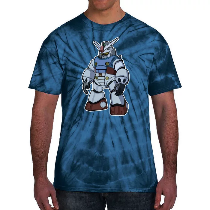 Cool Gundam Robot Tie-Dye T-Shirt