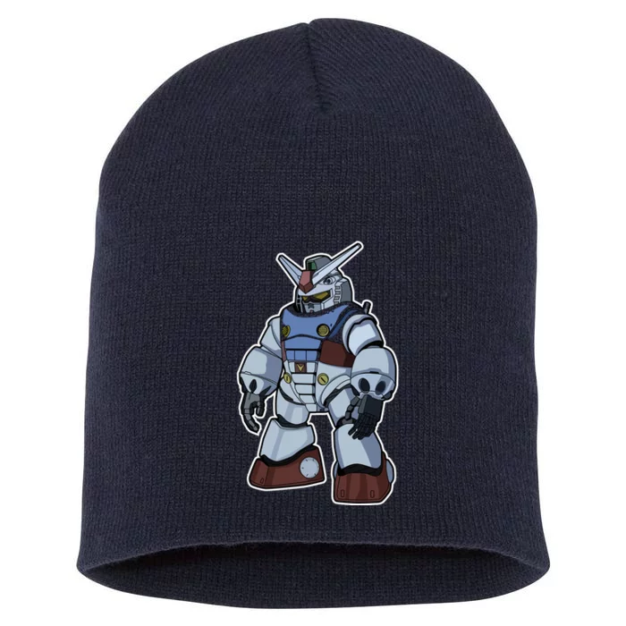 Cool Gundam Robot Short Acrylic Beanie