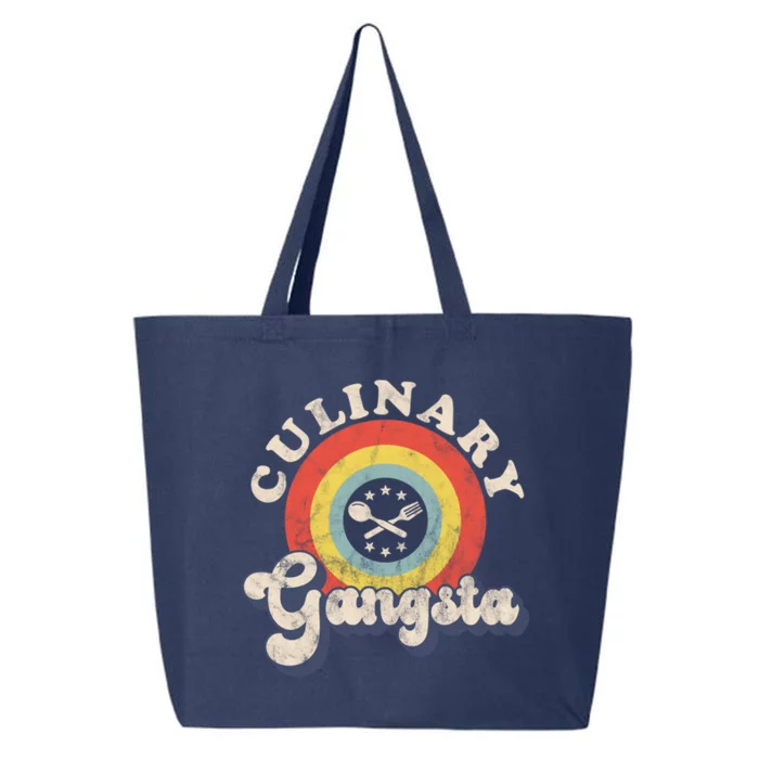 Culinary Gangster Retro Cooking Chef Funny Gift 25L Jumbo Tote