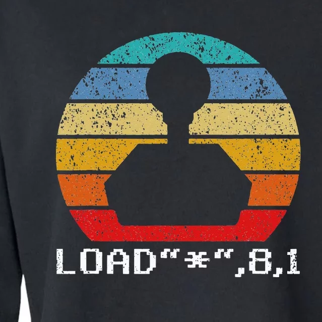 C64 Gaming Retro Gamer Cropped Pullover Crew