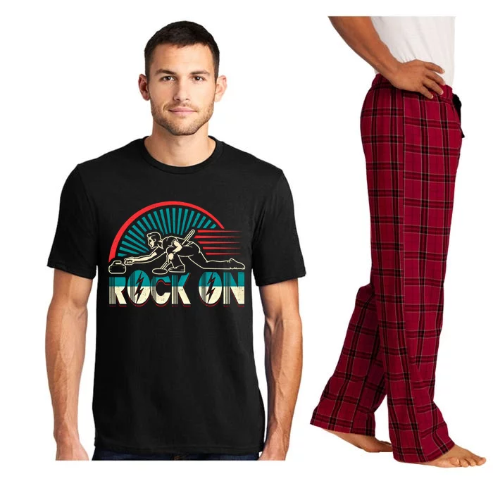 Curling Gift Rock On Winter Sports Bonspiel Pajama Set