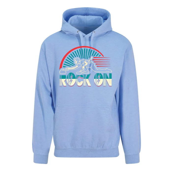 Curling Gift Rock On Winter Sports Bonspiel Unisex Surf Hoodie