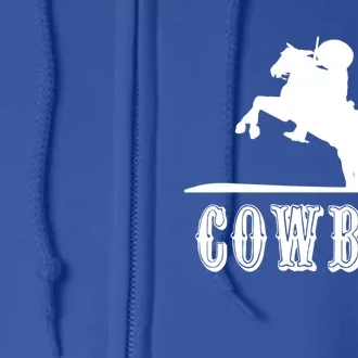 Cow Gift Rider Horse Western Rodeo Hoody Full Zip Hoodie