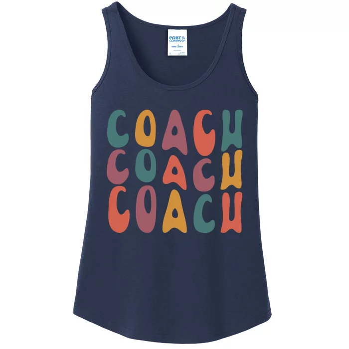 Coach Groovy Retro Colorful Design Coaching Ladies Essential Tank