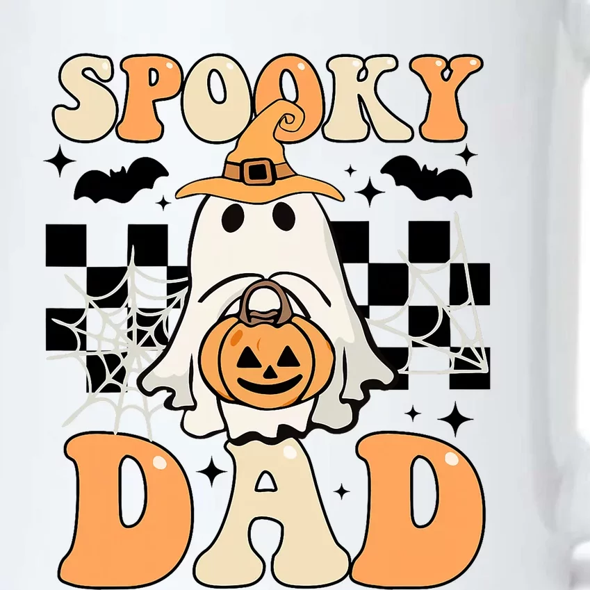 Cute Ghost Retro Spooky Season Halloween Spooky Dad Black Color Changing Mug