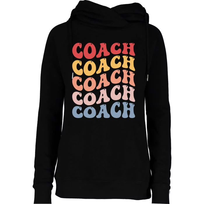 Coach Groovy Retro Womens Funnel Neck Pullover Hood