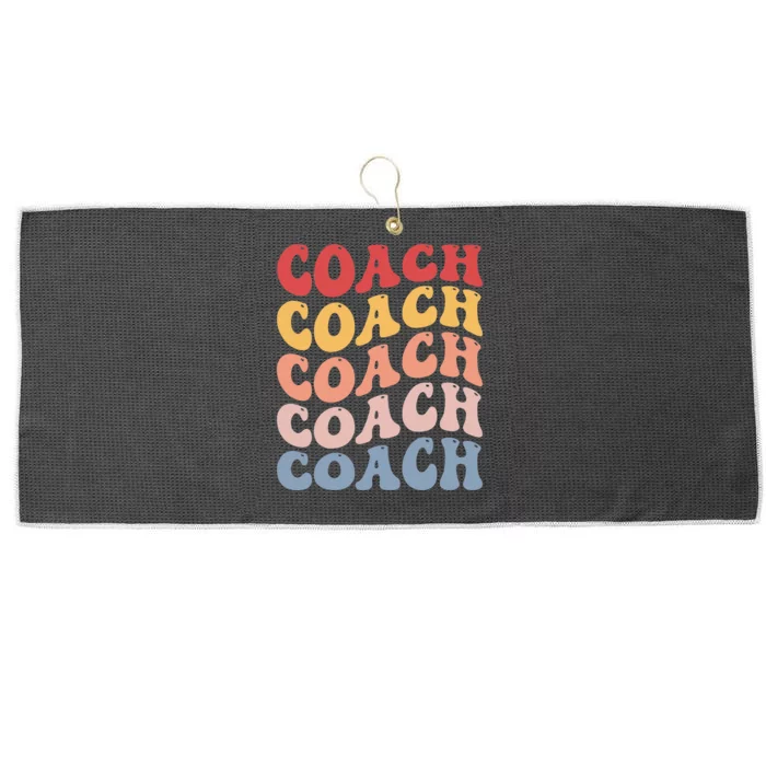 Coach Groovy Retro Large Microfiber Waffle Golf Towel