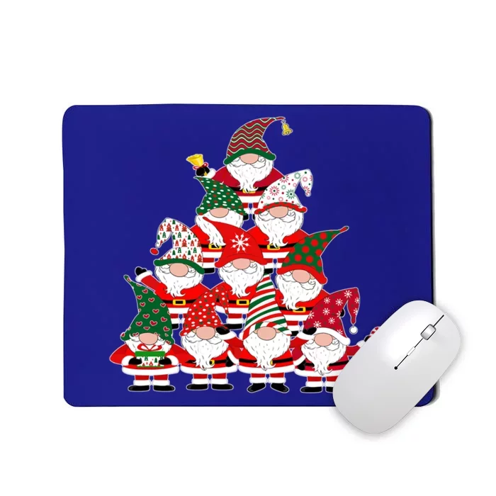 Christmas Gnome Santa Tree Holiday Funny Cute Gift Mousepad