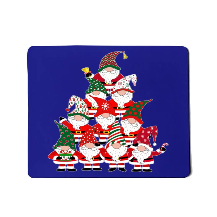 Christmas Gnome Santa Tree Holiday Funny Cute Gift Mousepad