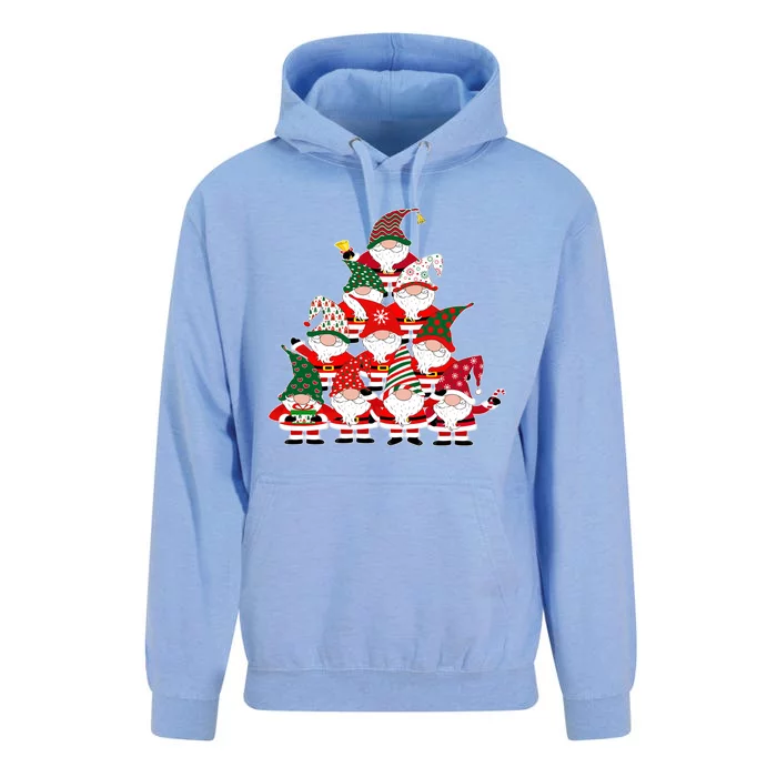 Christmas Gnome Santa Tree Holiday Funny Cute Gift Unisex Surf Hoodie