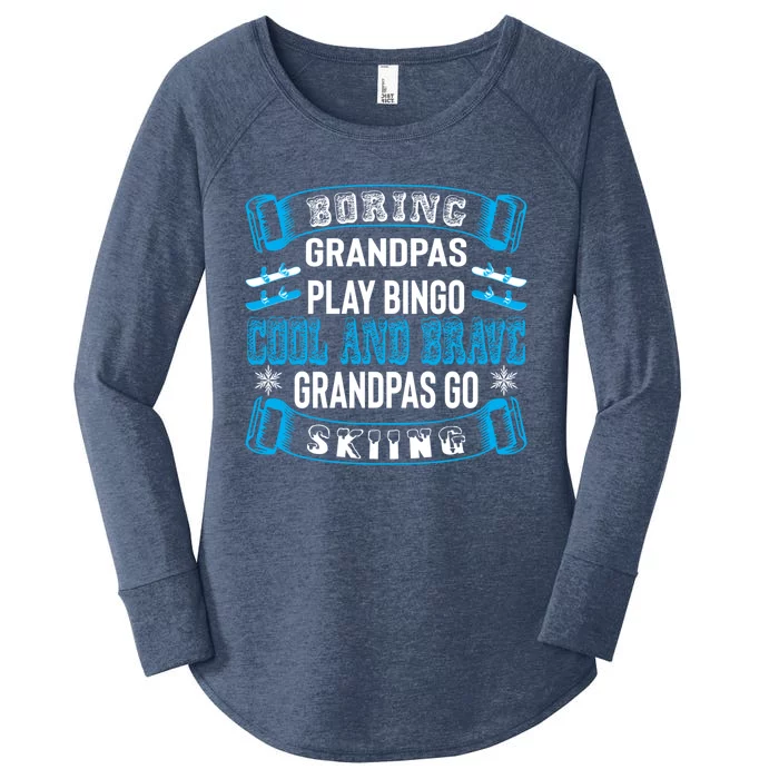 Cool Grandpas Ski Ski Grandpa Ski Skier Meaningful Gift Women's Perfect Tri Tunic Long Sleeve Shirt