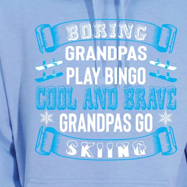 Cool Grandpas Ski Ski Grandpa Ski Skier Meaningful Gift Unisex Surf Hoodie