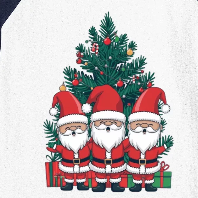 Christmas Gnomes Santa Red Costume Happy Christmas Party Cute Gift Baseball Sleeve Shirt