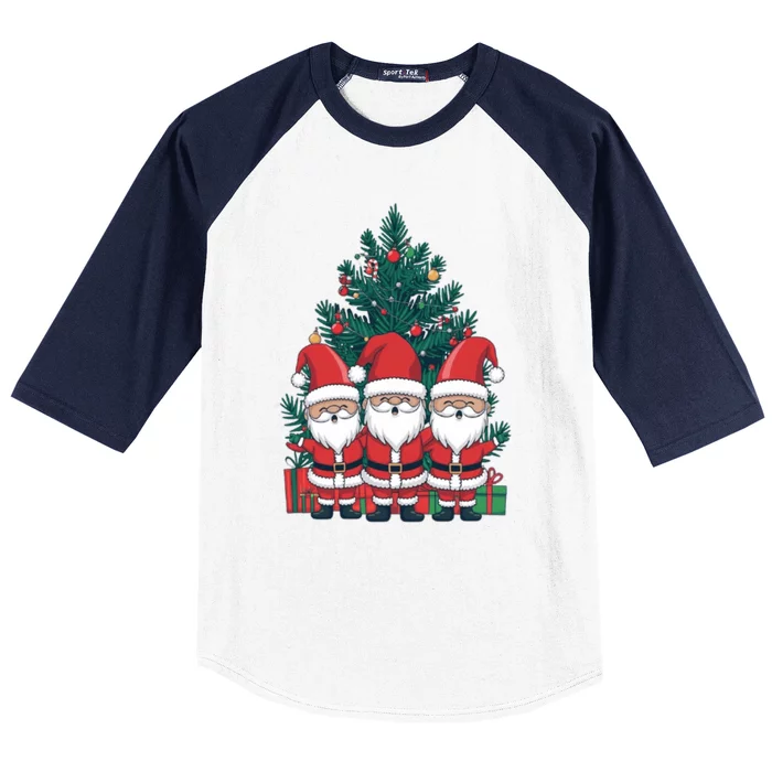 Christmas Gnomes Santa Red Costume Happy Christmas Party Cute Gift Baseball Sleeve Shirt