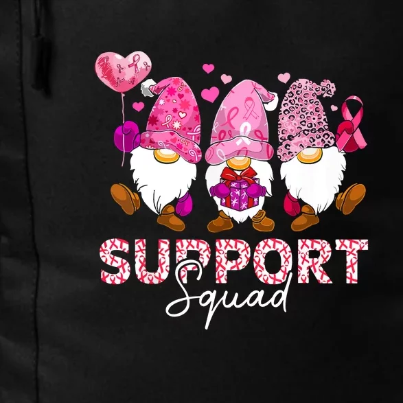 Cute Gnomes Support Squad Breast Cancer Awareness Gift Daily Commute Backpack