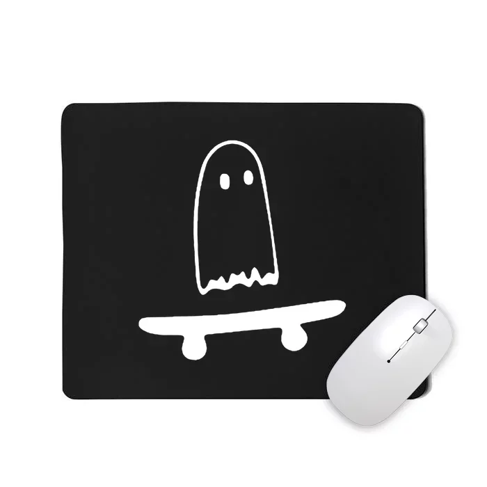 Cute Ghost Skateboard Funny Mousepad