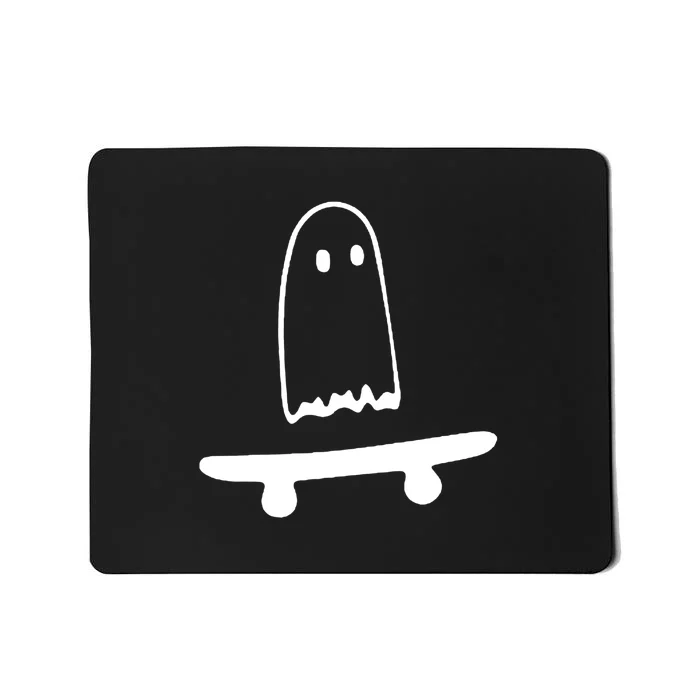 Cute Ghost Skateboard Funny Mousepad