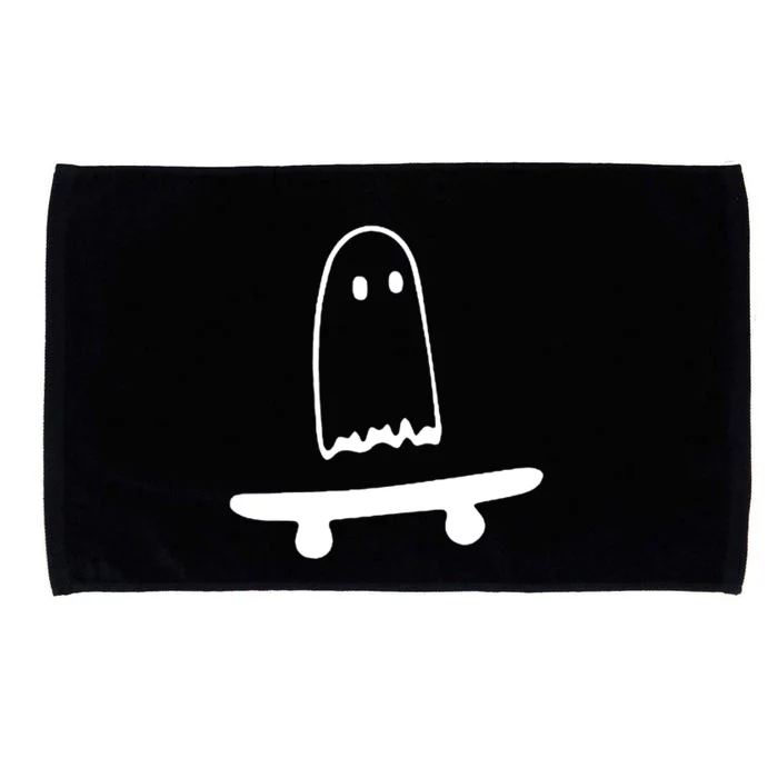 Cute Ghost Skateboard Funny Microfiber Hand Towel