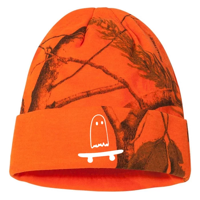 Cute Ghost Skateboard Funny Kati - 12in Camo Beanie