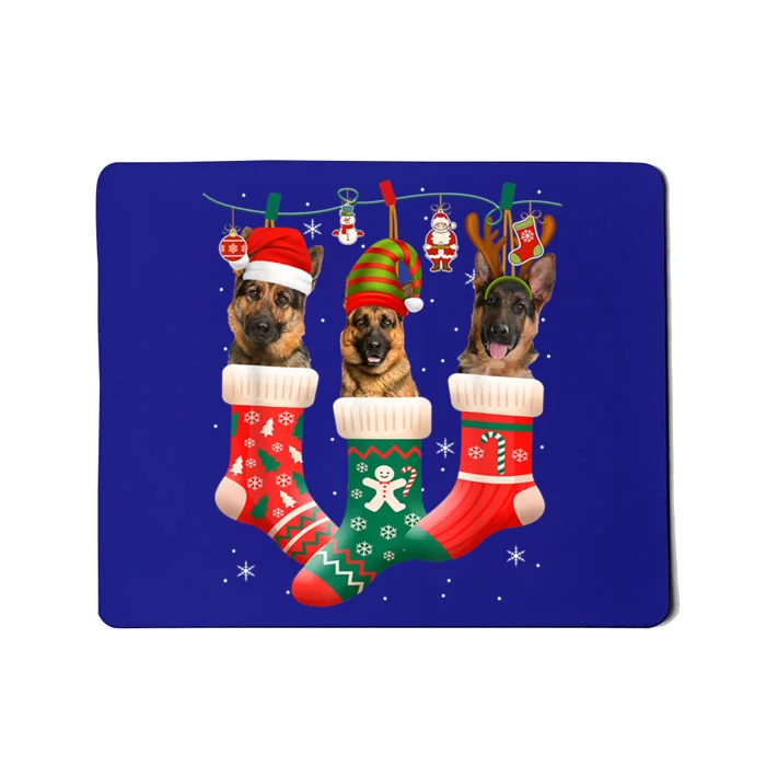 Christmas Ger Shepherd Sock Xmas Reindeer Santa Dog Meaningful Gift Mousepad