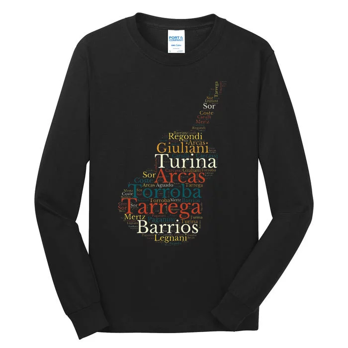 Classical Guitar Spanish Guitar Tall Long Sleeve T-Shirt