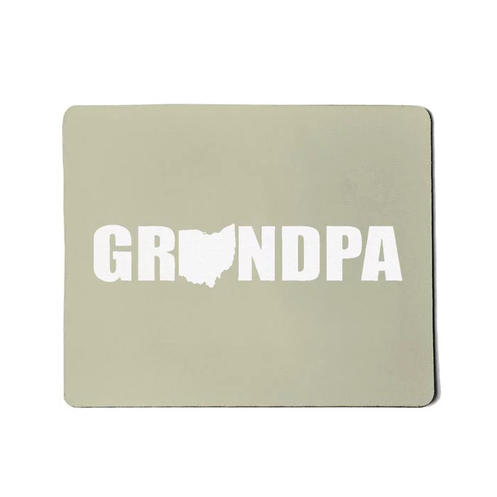 Cool Grandpa State Pride Ohio Gift Fathers Day Mousepad