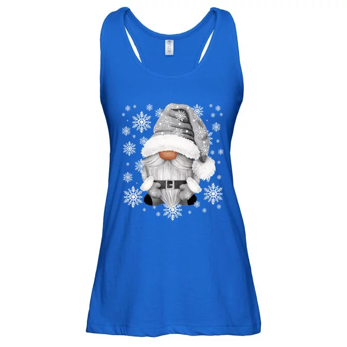 Cool Grey Santa Gnomie For Gothic And Emo With Winter Gnome Cool Gift Ladies Essential Flowy Tank