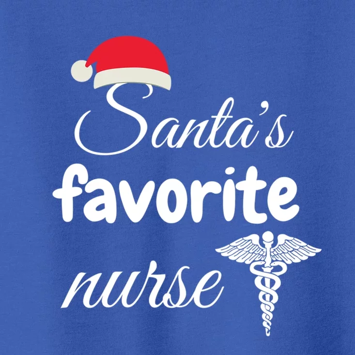 Christmas Gift Santas Favorite Nurse Aprreciation Nurses Gift Toddler T-Shirt