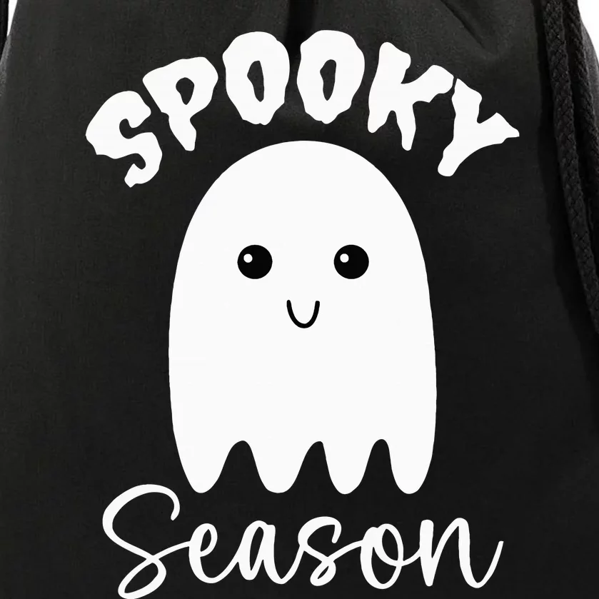 Cute Ghost Spooky Season Funny Halloween Drawstring Bag