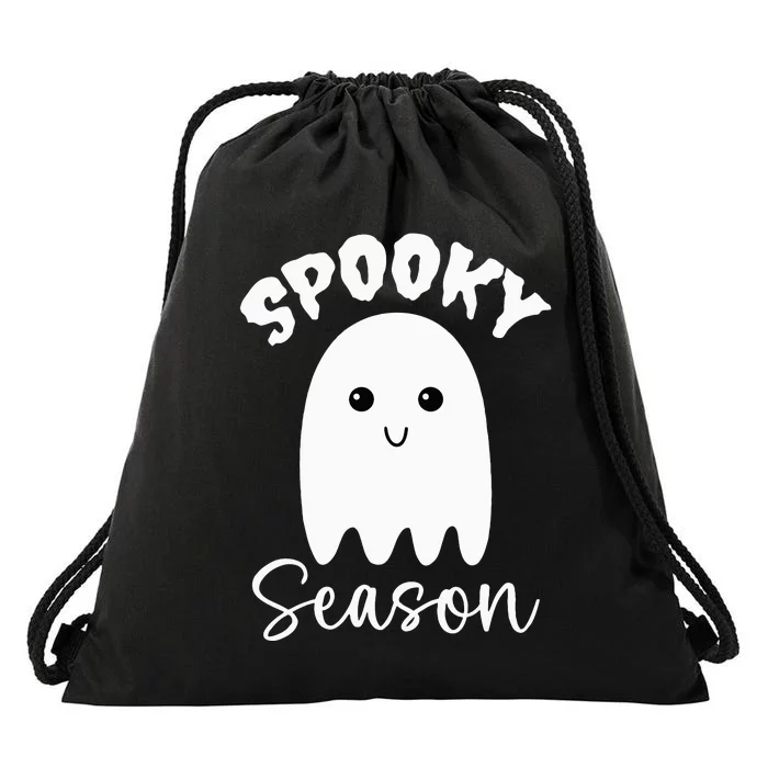 Cute Ghost Spooky Season Funny Halloween Drawstring Bag