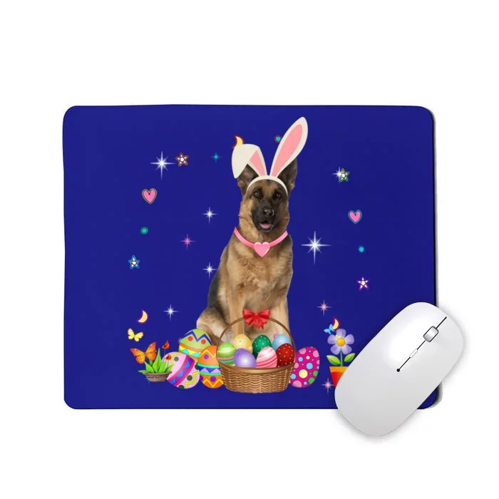 Cute Ger Shepherd Easter Day Bunny Eggs Easter Gift Mousepad