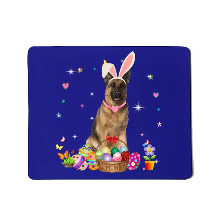 Cute Ger Shepherd Easter Day Bunny Eggs Easter Gift Mousepad