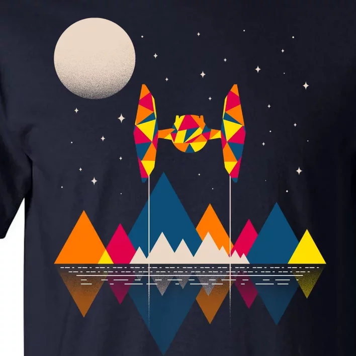 Cool Geometric SciFi Wilderness Tall T-Shirt