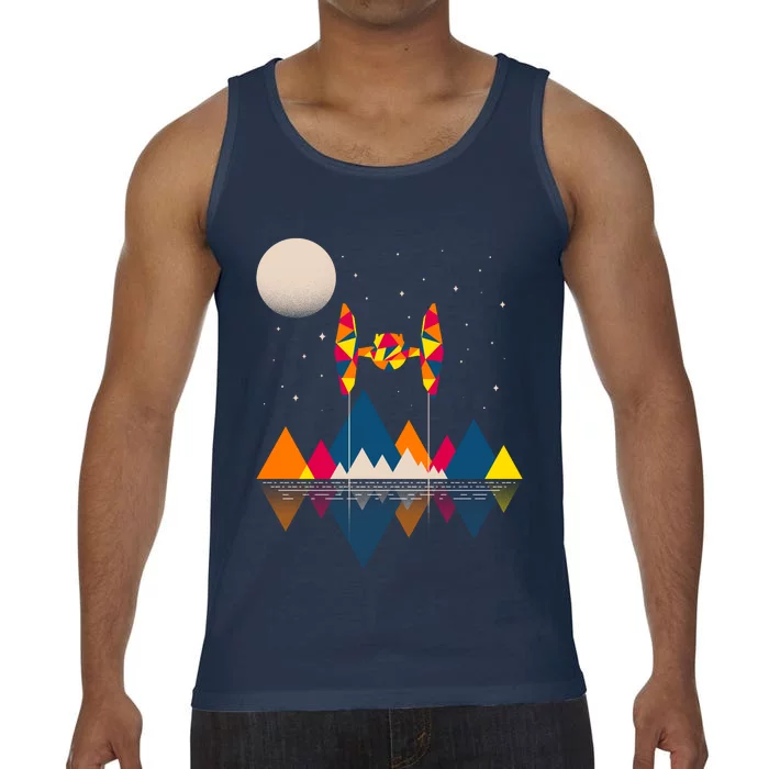 Cool Geometric SciFi Wilderness Comfort Colors® Tank Top