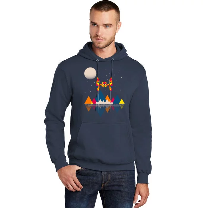 Cool Geometric SciFi Wilderness Tall Hoodie