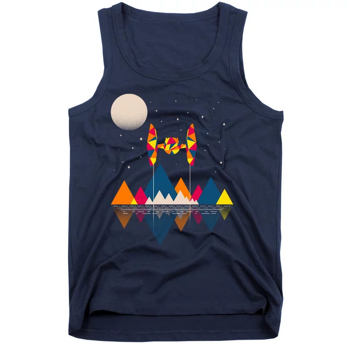 Cool Geometric SciFi Wilderness Tank Top