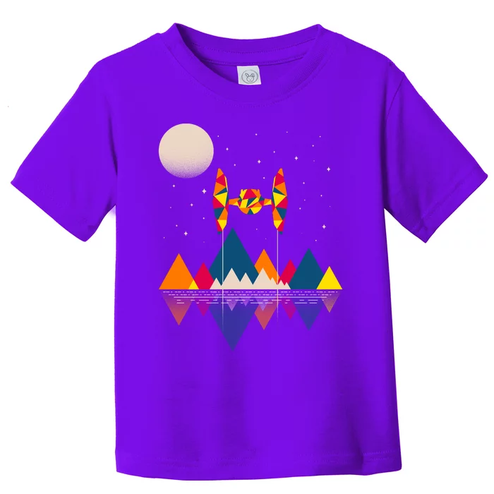 Cool Geometric SciFi Wilderness Toddler T-Shirt