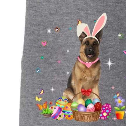 Cute Ger Shepherd Easter Day Bunny Eggs Easter Gift Doggie 3-End Fleece Hoodie