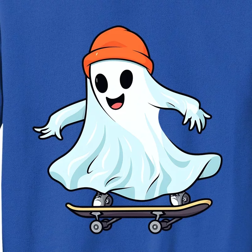 Cute Ghost Skateboard Skateboarding Retro Hippie Halloween Great Gift Sweatshirt