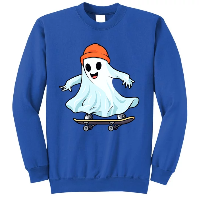 Cute Ghost Skateboard Skateboarding Retro Hippie Halloween Great Gift Sweatshirt