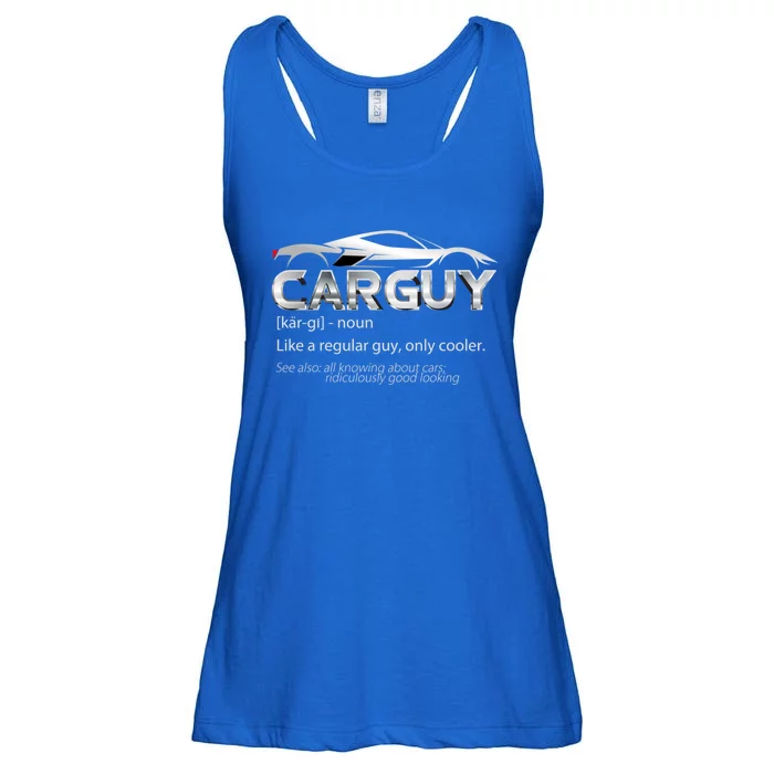 Car Guy Sport Car Fathers Day Car Mechanic Race Car Driver Gift Ladies Essential Flowy Tank