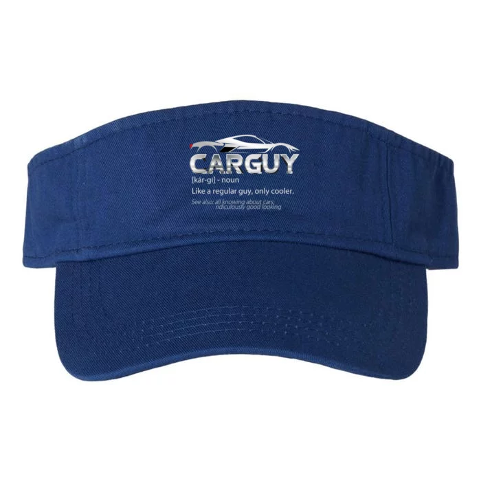 Car Guy Sport Car Fathers Day Car Mechanic Race Car Driver Gift Valucap Bio-Washed Visor