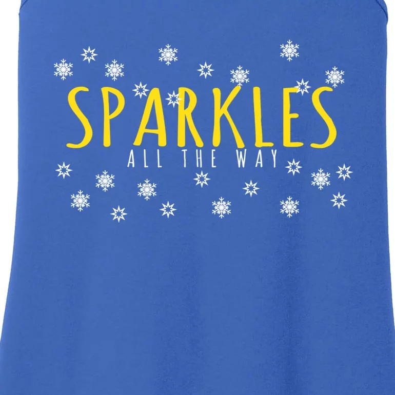 Christmas Gift Sparkles All The Way Cute Gift Ladies Essential Tank