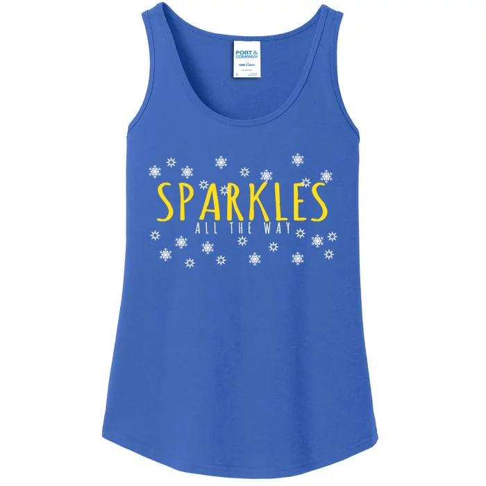 Christmas Gift Sparkles All The Way Cute Gift Ladies Essential Tank