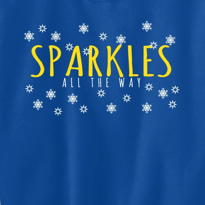 Christmas Gift Sparkles All The Way Cute Gift Kids Sweatshirt