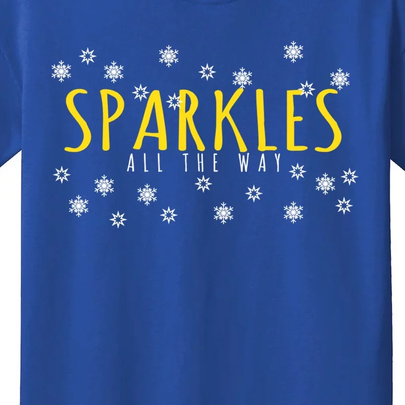 Christmas Gift Sparkles All The Way Cute Gift Kids T-Shirt