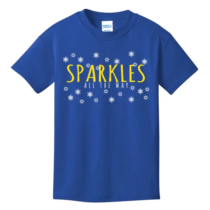 Christmas Gift Sparkles All The Way Cute Gift Kids T-Shirt