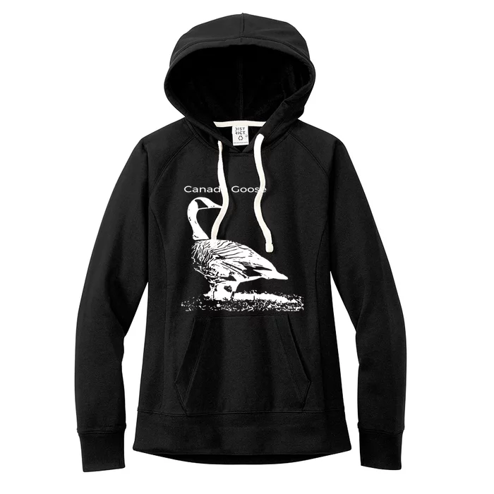 Canada Goose Standing Gift Waterfowl Lover Women's Fleece Hoodie