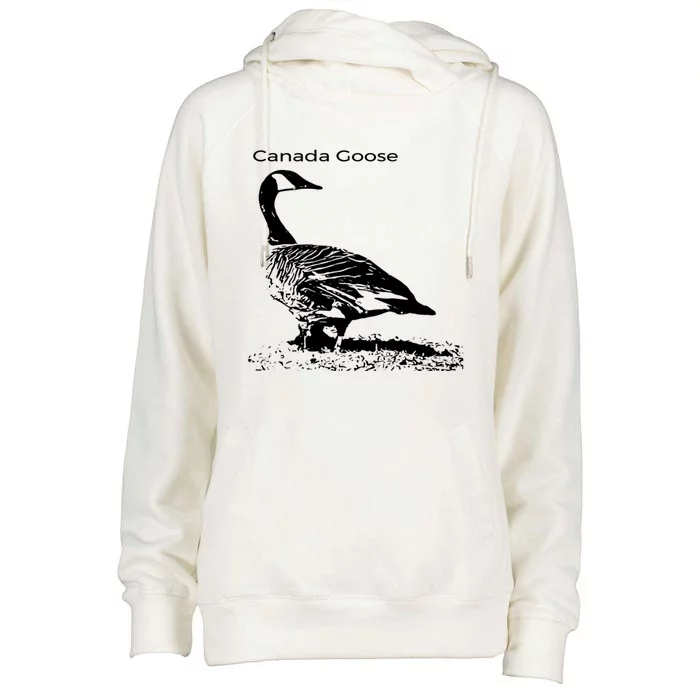 Canada Goose Standing Gift Waterfowl Lover Womens Funnel Neck Pullover Hood