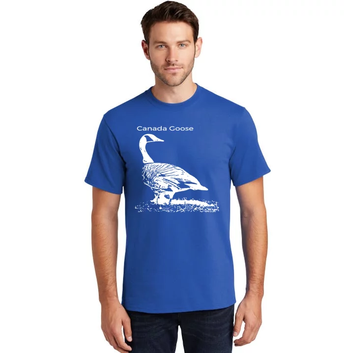 Canada Goose Standing Gift Waterfowl Lover Tall T-Shirt